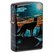 ��������� Zippo - 46252 Moonlight Wolf 540 Tumbled Chrome